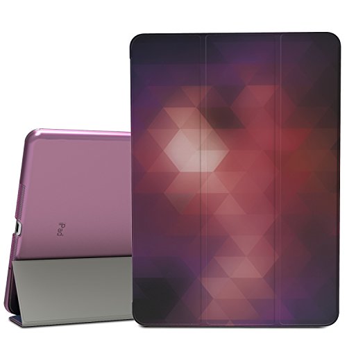 MoKo Hülle für iPad Air - PU Leder Tasche Schale Smart Case mit Translucent Rücken Deckel, mit Auto Schlaf/Wach Funktion und Standfunktion für iPad Air / iPad 5 (5th Gen) 9.7" Tablet, Fantasie Diamant