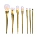 Tonsee® 7pcs/set Makeup Cosmetic Brushes Set Powder Foundation Eyeshadow Lip Brush Tool (Gold)