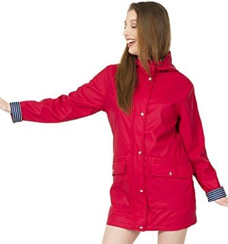 Water Resistant Rubber Rain Coat (Red) (10)