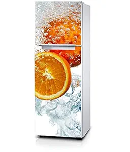 KREEPO Fresh Fruit Pattern Decorative Refrigerator Door Sticker Landscape PVC Vinyl Size(160cmx60cm)