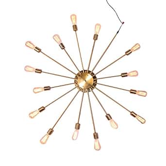 NIUYAO Wandleuchten Wandlampe Groß Metall mit 15 Licht Innenbeleuchtung