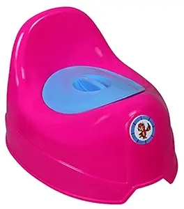 Sunbaby Potty Toilet Trainer Seat/Chair with Lid and High Back Support for Toddler Boys Girls (Age 7 Months to 3 Years) (Pink Blue)