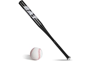 HPMAISON Battes de Baseball 25 Pouce Aluminium Antidérapante Baseball Métal Adulte Pro Léger pour Exercice Joueurs Jeu Homme Femme 63.5cm de Longueur Solide Durable à la Mode
