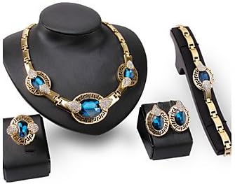 Women's Jewelry Set Multi-stone Rhinestone Personalized Euramerican Statement Jewelry Fashion Wedding Party Special Occasion Engagement , blue
