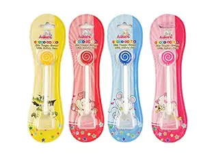 Adore Kids Tongue Cleaner with Safety Case and Candy Design (Pack of 5)