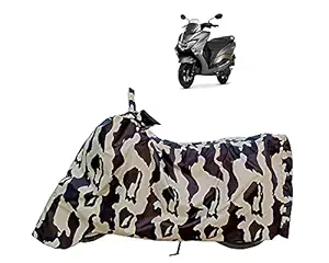 VVM Waterproof & Dustproof , UV Protection Full Bike Scooty Two Wheeler Body Bike Cover for Suzuki Burgman Street (Black Military)