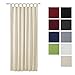 Produktbild Beautissu Blickdichter Schlaufen-Vorhang Amelie - 140x245 cm Creme (Beige) Uni - Dekorative Gardine Schlaufenschal