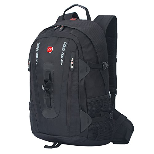 Wasserabweisender Laptoprucksack Gro  er Tagesrucksack f  r Freizeit  Alltag  Outdoor  Reisen  Schule  Arbeit BB4329MBK 