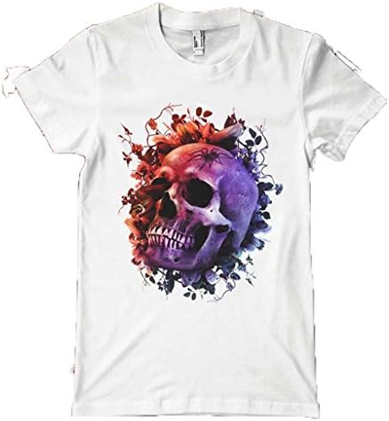 Renowned Boy's Girl's Skull Roses Reptiles In Colour White 12 Years