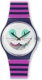 Swatch Damen Digital Quarz Uhr mit Silikon Armband SUOW125