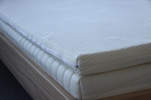 Viscoelastische Matratzenauflage 5 cm, Visco, Memoryschaum Topper Härtegrad 3, ohne Bezug (140 x 200 cm) - 2