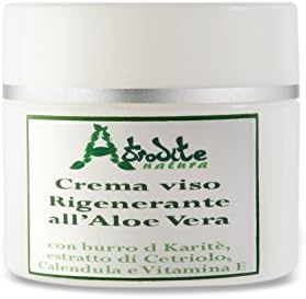 AFRODITE NATURA - Natural face cream. Fresh and purifying, plumping and regenerating. Free of paraffins, parabens and silicones. High quality artisan cosmetics. 50ml