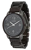 LAiMER Herren-Armbanduhr EDUARD Mod. 0086 aus Sandelholz - Analoge Quarz-Uhr mit braunem Holzarmband