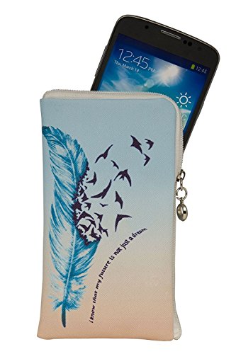 Elegante Reissverschluss Handytasche Softcase „My Future“ geeignet für „Samsung Galaxy S8 Plus“ Handy Schutz Hülle Slim Case Cover Etui Tasche - 2