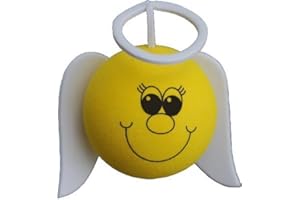 Happy Angel Car Aerial Ball Antenna Topper OR Dashboard Wobbler! (one P&P charge no matter how many items you buy from Aerialballs.)