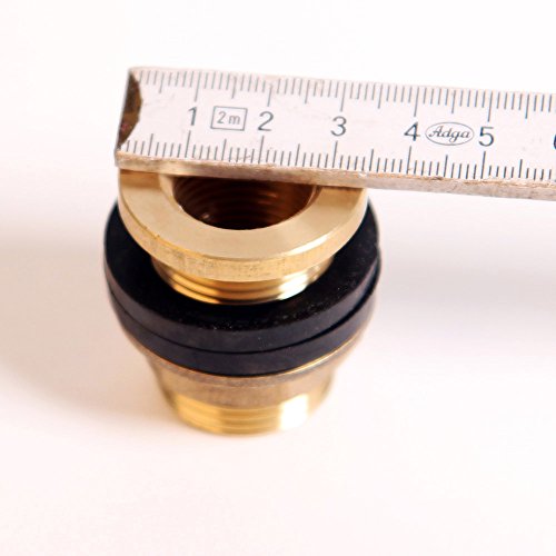 Regentonnenverschraubung Faßverschraubung mit 1/2″ Aufnahme für Zapfhahn (Faß01) - 5