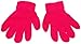 Baby toddler magic knitted gloves. Available in 6 colours; black, hot pink, navy blue, pale blue, red and winter white. (Hot Pink)
