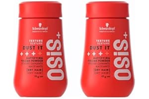 Schwarzkopf Professional - OSiS+ Lot de 2 Poudre Matifiante Dust it 10g Fixation Forte