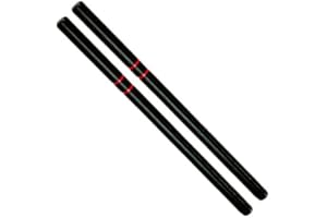 ‎DEPICE DEPICE Escrima Stock 2er Pack – Hartholz schwarz mit Griff 66 cm