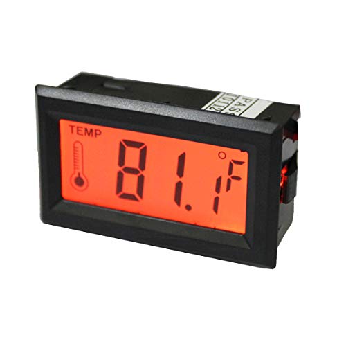 Preisvergleich Produktbild Yardwe High Precision Thermometer Gegenlicht Elektronisches Thermometer Kühlschrank Thermometer Frostalarm Thermometer (Orange)