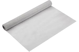 BENECREAT Malla de alambre tejida de acero inoxidable 304 de 40 x 200 cm, malla metálica de 200 mallas tejidas para malla de filtro, paño de filtración y proyectos de bricolaje
