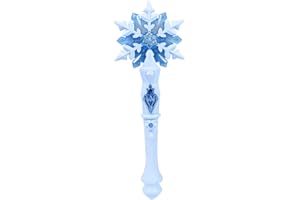 TOYANDONA Boy Toys Kids Outfits Light Up Snowflake Wand, LED Snowflake Wand Toy with Sound, Kids, Cosplay Costume Accessories Christmas Birthday for Girls -Blue Children Toys
