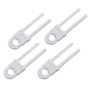 Sliding Child Safety Cabinet Locks, U Shaped Baby Proof Cupboard Kitchen Lock, Childproof Cabinet Latch Kid Safety for Knobs and Handles Home Furniture Door (Pack of 4)