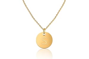 GD GOOD.designs EST. 2015 Collares para mujer con colgante iniciale oro I Collar letra - Longitud 40+5 cm - Cadena chapada en Oro 18k