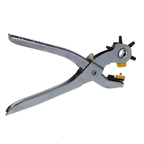 SODIAL(R) Guertel Multifunktion Leder Locher Werkzeug - 4