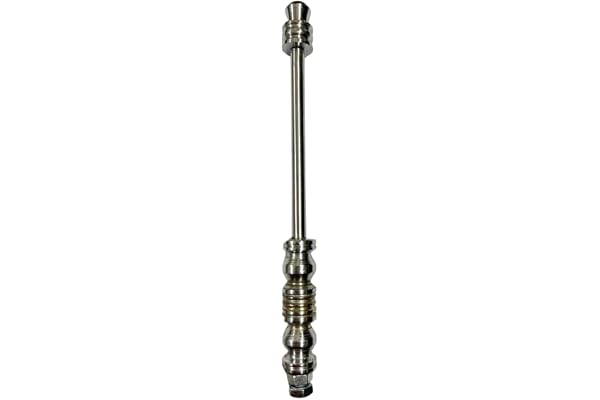 Car Flag Silver Havy Rod (28cm) with 2 Heavy-Duty Clamps Sizes: 14 cm and 7 cm (perfect for hood & bonnet mounting),Fit in al