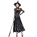 Produktbild Halloween Hexe Spiel Kleid Sexy Hexe Hexe Bühnenkostüm,Black,M