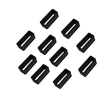 Preisvergleich Produktbild nalmatoionme Silikon Schrauben für Armbanduhr Armband Zubehör (schwarz)