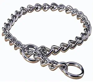 Senapati Chrome Plated Dog Collar Chain - 63cm