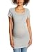 New Look Maternity Women's Nursing Plain Short Sleeve Maternity T-Shirt, Grey (Mid Grey), 12