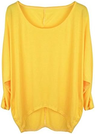 Women's Sexy Casual Autumn Oversized Baggy Off-Shoulder Long Sleeve Tops Blouse T-Shirt