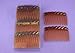 BROWN TORT PLASTIC HAIR COMBS HAIR SLIDES 12 PACK APPROX.7CM HAIR ACCESSORIES