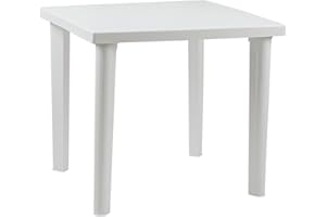 7H SEVEN HOUSE Table en résine carrée Elegia 79 x 79 x 72 cm 7house