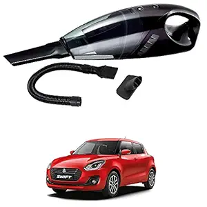 Oshotto - 100W Heavy Duty Super Suction Car Vacuum Cleaner- 12V Maruti Suzuki Swift 2018 - Black