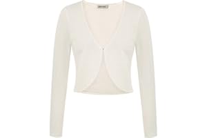 GRACE KARIN Damen Strickjacke Langärmelig Cardigan Elegant Business OL Boleros