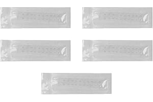 VOANZO 100 Autocollants pour Les Oreilles en Or 24 carats, graines d'acupuncture pour Les Oreilles, Autocollant pour Les Soins de santé des Oreilles, Aide Contre Le Stress, Les migraines et l'anxiété