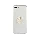 Produktbild Everainy Kompatibel für iPhone 7 Plus/iPhone 8 Plus Hülle Silikon Bumper Gummi Neu Cover mit Ring 360 Grad Ständer Hüllen für iPhone 7 Plus Handyhülle Stoßfest TPU Stoßstange Schutzhülle (Weiß)