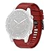Produktbild 2019 Neueste!Glowjoy für Garmin MARQ 5 Style Armband, Original Ersatzarmband, Sport Fitness Watch Band weiches Silikon Ersatz Uhrenarmband Atmungsaktive Uhrband für Garmin MARQ 5 Style (Rot)