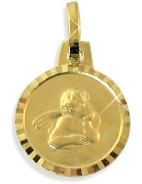 Echt 14 Karat Gold 585 Anhänger Schutzengel (Art.213351) GRATIS-SOFORT-GRAVUR