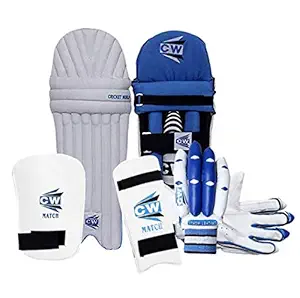 CW MAX Cricket Kit Cricket Protective Gear Cricket Batting Practice Equipment Elbow Guard Thigh Pad Protector Hand Gloves Batting Cricket Legguards