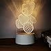 Produktbild Led nachtlicht Schlafzimmer Plug-in Cartoon einfache 3D kleine tischlampe großhandel romantische Umarmung teddybär monochrom warmes licht (3 Watt)