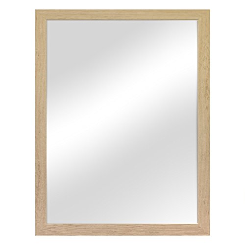 Wandspiegel Garderobenspiegel Frisierspiegel Flurspiegel Barspiegel 56,5x76,5cm - Natur