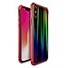 Produktbild iPhone XR/XS /XS Max Hülle (6.1/5.8/6.5 Zoll), TPulling Luxus Ultra Slim Magnetic Adsorption Metal Aurora Bumper Glass Case Cover for iPhone XS 5.8 inch (Rot, XS 5.8 inch)