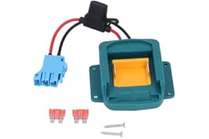 VIAGASAFAMIDO Battery Adapter 18V Battery Conversion Kit with Wire Harness Connector Holder for BL1850 BL1860 Kids Riding Toy Child Toys Electric Vehicles (Blue Connector)