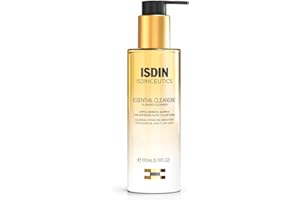 ISDIN Isdinceutics Essential Cleansing 200 ml | Huile Nettoyante Visage Douce et Légère, Texture Huile-en-Lait | Élimine Maquillage et Crème Solaire | 85% d'Ingrédients d'Origine Naturelle