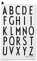 Design Letters Geschirrtuch 2er-Set wei&szlig; Motiv A-Z 10201800-W